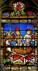Window depicting Saint Crepin and Saint Crepinien: the Martyrdom