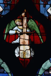 Window depicting a Musical Angel