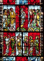 Window depicting the Ascension, c.1145