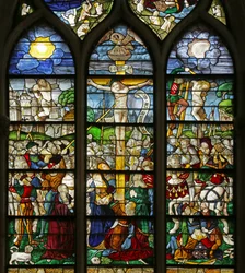 Window depicting the Crucifixion