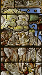 Window depicting the Harrowing of Hell