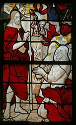 Window depicting the Harrowing of Hell
