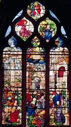 Window depicting the Nativity