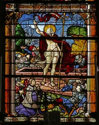 Window depicting the Resurrection