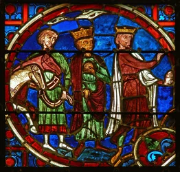 Window depicting the adoration of the Magi