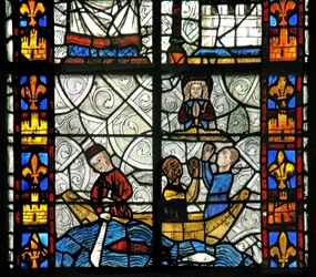 Window depicting Saint Radegonde: Floreius