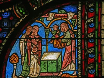 Window w0 depicting the Presentation in the Temple