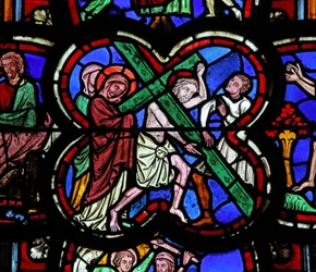 Window depicting the Via Crucis