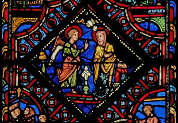 Virgin Mary at the Annunciation (Window W0)