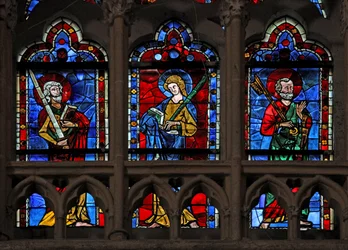 Window depicting St Paul, St Jude and St Peter