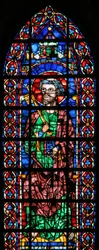 Window w102 depicting St Peter