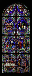 Window w.102 depicting scenes from the life of St Pantaleon