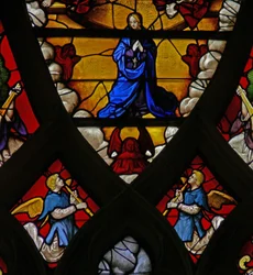 Window depicting the Assumption of the Virgin Mary