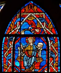 Window depicting Christ in Glory