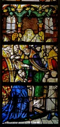 Window depicting the ordination of St Claude