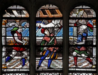Window depicting the martyrdom of a saint (Julian?)