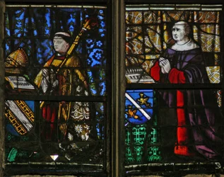 Window depicting donors
