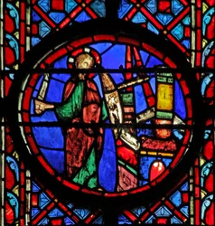 An Angry God with Sword at the City