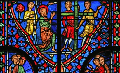 St Andrew before his cross
