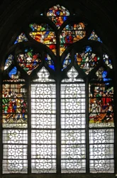 Window depicting St Michael and the life of St Agnes
