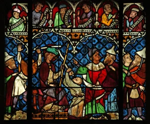 Window w12 depicting the Mocking and Crowning with Thorns