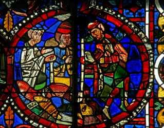 Window depicting a scene from Exodus?