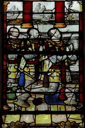 Window depicting the sons of Anne de Montmorency