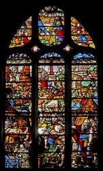 Window depicting the Israelites Collecting the Manna