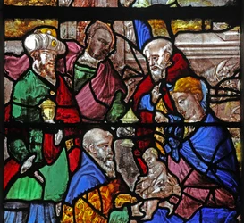 Window depicting the Adoration of the Magi
