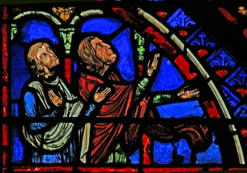 Onlookers to the scene of St Anne and Joachim