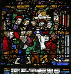 Window depicting the Last Supper