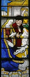 Window depicting the Nativity