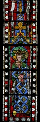 Window depicting St Louis