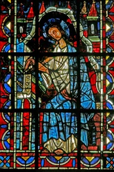 St John writing the Gospel