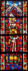 Window depicting Aaron