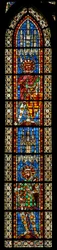 Window w203 depicting St Exupery and St Demetrius