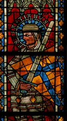 Window w203 depicting St Sebastian