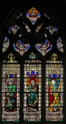 Window depicting St Peter, St Paul and St Andrew