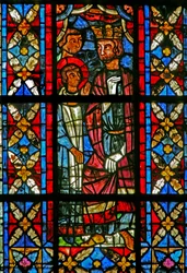 Window depicting St Savinien Before Aurelian