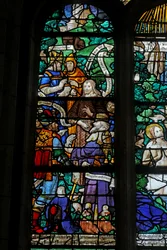 Window depicting St John the Baptist Being Interrogated