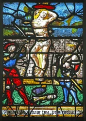 Window w20 depicting St Sebastian