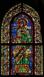 Window w210 depicting Noah