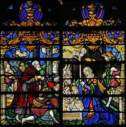 Window depicting the Adoration of the Shepherds