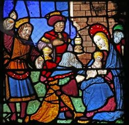 Window depicting the Adoration of the Magi
