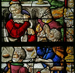 Window depicting the Last Supper