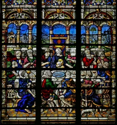 Window depicting the Last Supper