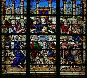 Window depicting the Last Supper