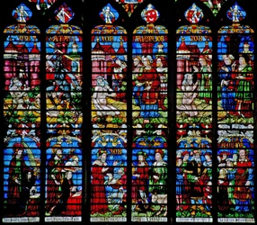 Window depicting the Story of Job