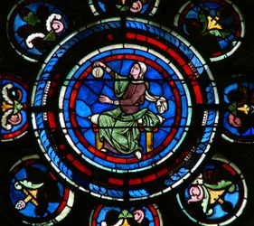 Window depicting the Liberal Arts: Astronomy
