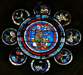 Window depicting the Liberal Arts: Music (mostly modern)